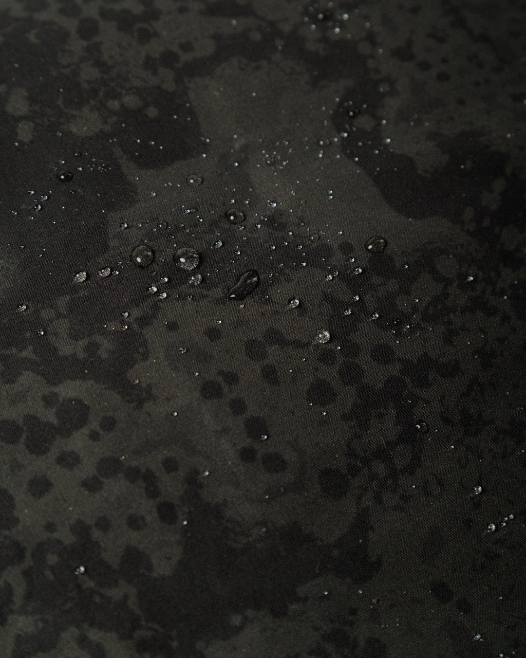 Black printed waterproof jacket