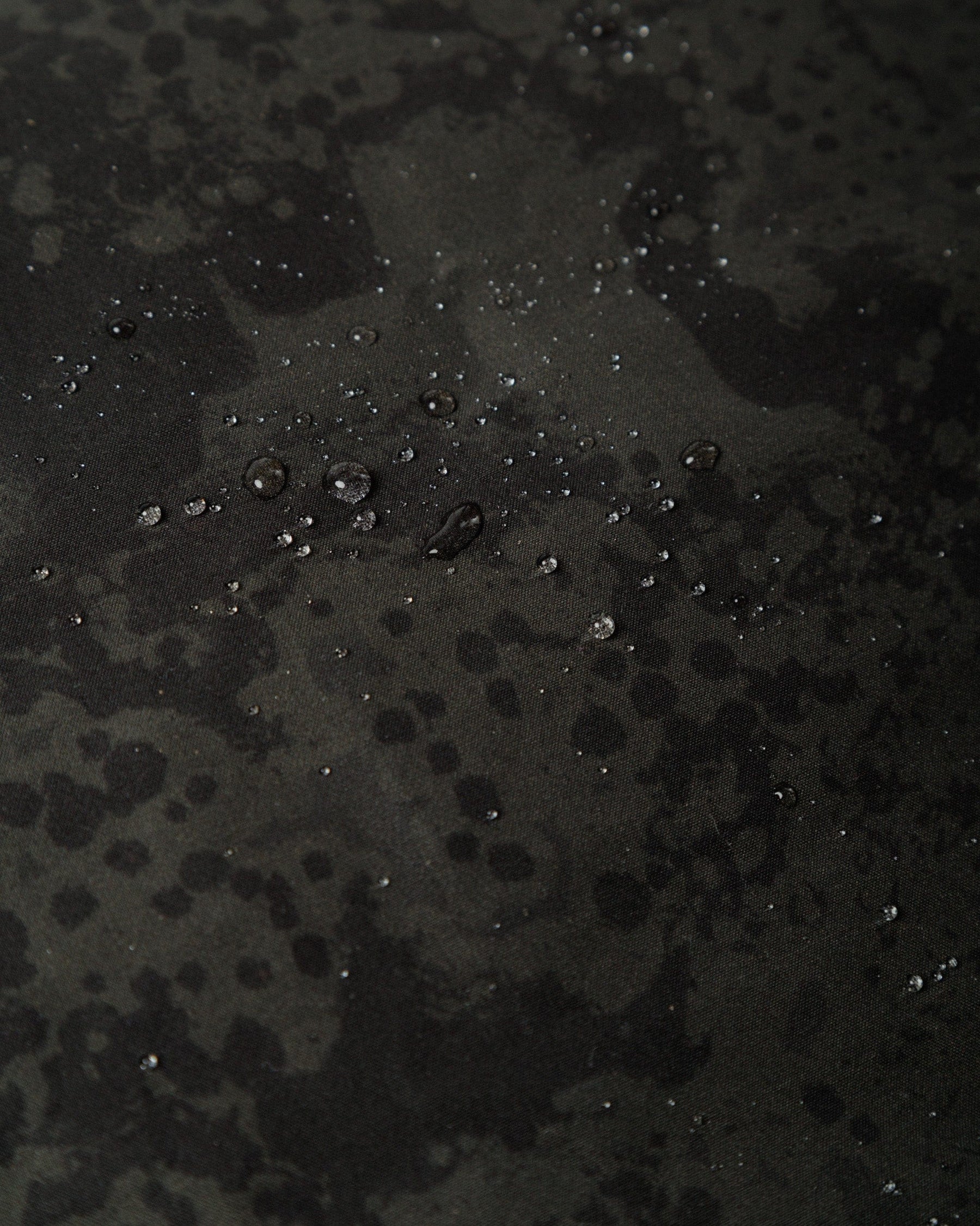 Black printed waterproof jacket