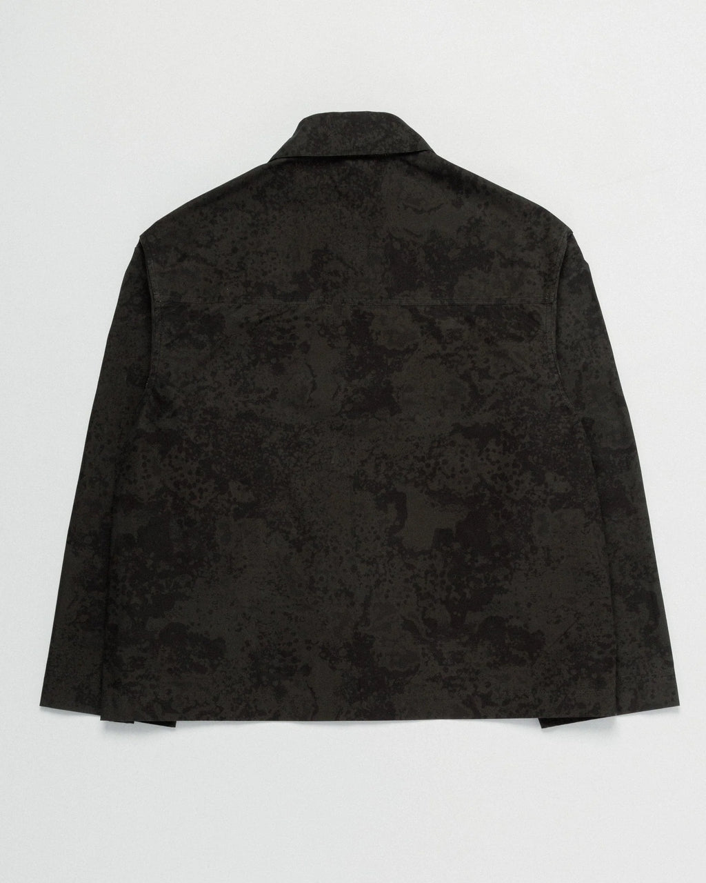 Black printed waterproof jacket