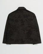 Black printed waterproof jacket