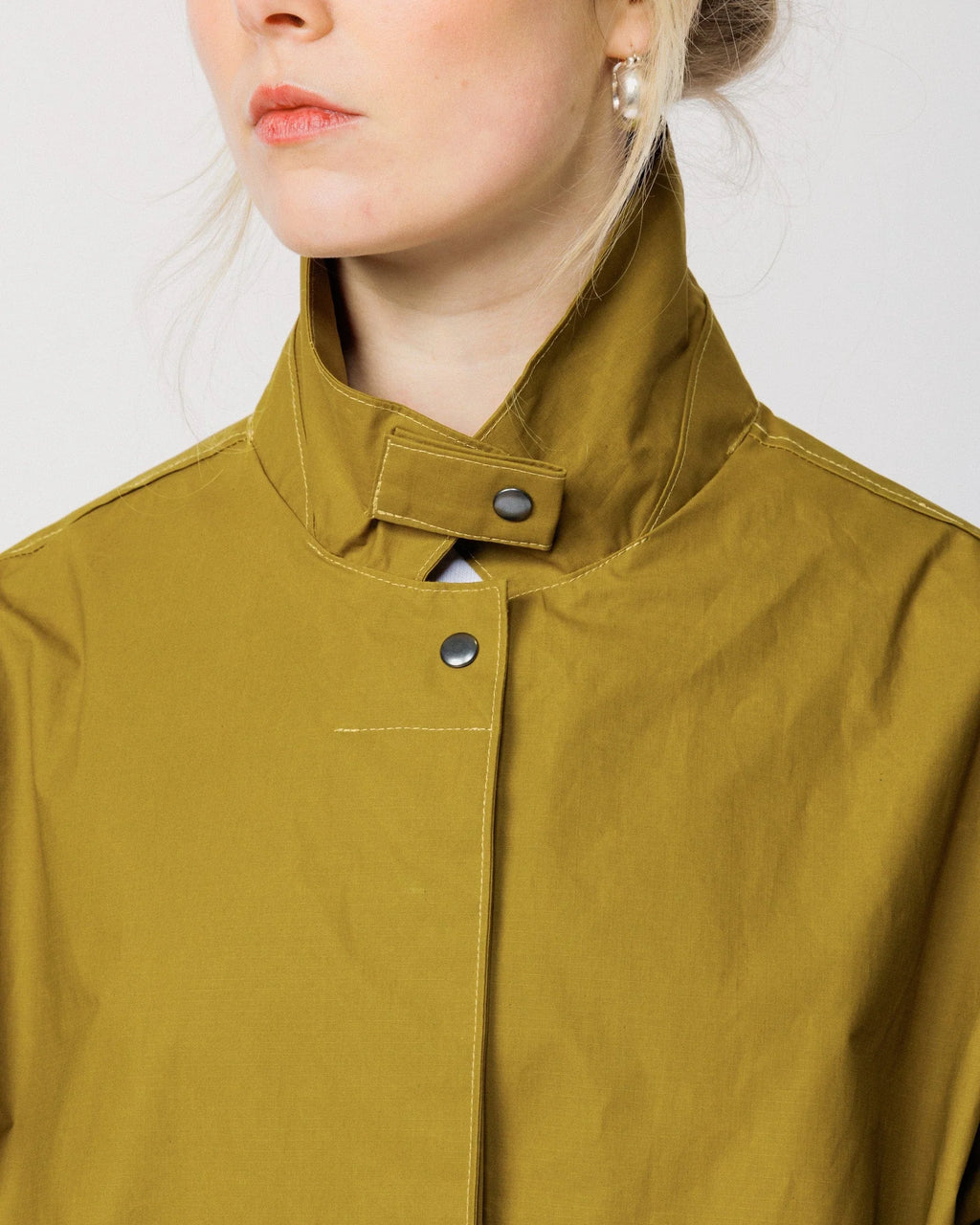 Nova olive green trench coat