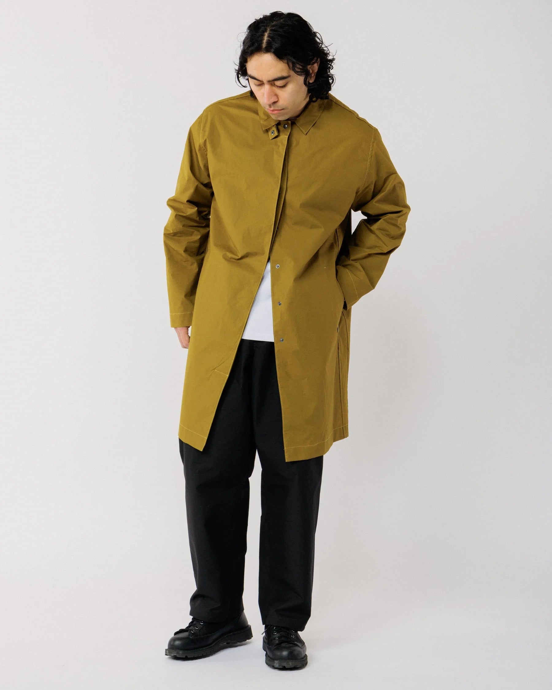 Nova olive green trench coat