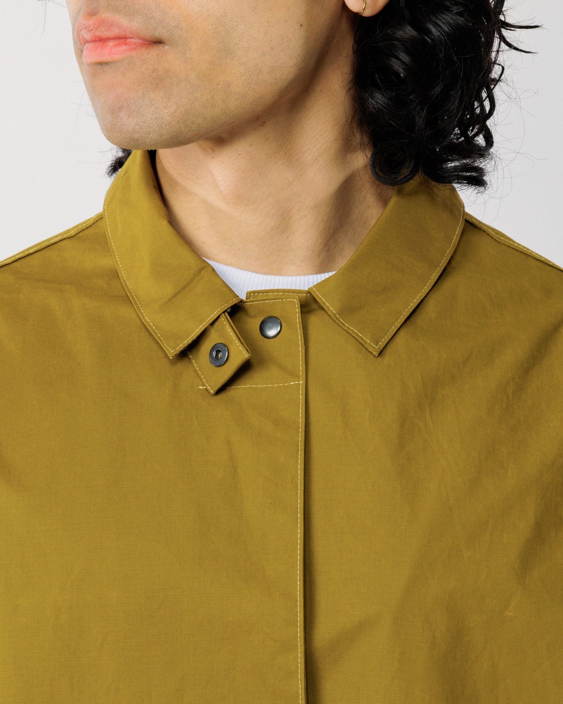 Nova olive green trench coat