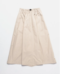 Poplin casual long dress beige