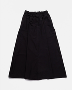 Poplin casual long dress black