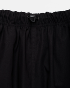 Poplin casual long dress black