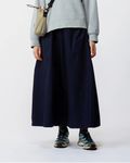 Poplin casual long dress navy
