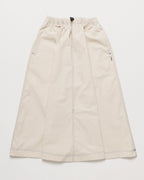 Poplin casual long dress navy/beige